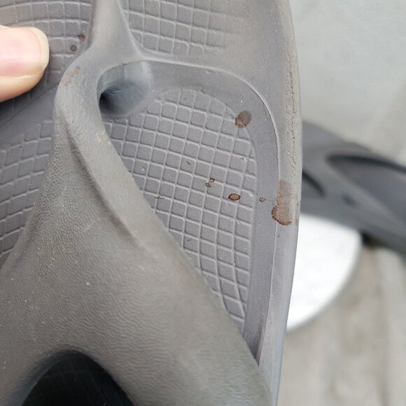 OOFOS Shoes Mens Size 11 OOriginal Gray Slip On Thong Sandals *Read* main image 11